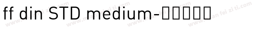 ff din STD medium字体转换